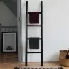 BOIS DESSUS BOIS DESSOUS Echelle Porte-serviette En Bambou Noir