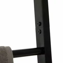 IDIMEX Echelle BERTOLA Porte-serviette Avec 4 Barreaux, En Métal Laqué Noir -Meuble Soldes B2CD 2035