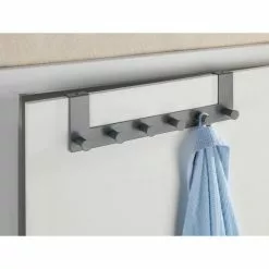 Wenko Crochets Patère Porte Celano - L. 39 X H. 11 Cm - Gris -Meuble Soldes B2CD 2057