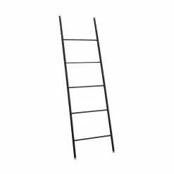 INTERDESIGN Echelle Porte Serviette Noire