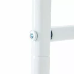 IDIMEX Echelle CASTEL Porte-serviette échelle De Décoration Avec 5 Barreaux, En Métal Laqué Blanc -Meuble Soldes B2CD 2070