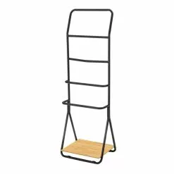 Wenko Porte-serviette à Barres Design Verona - L. 51 X H. 156 Cm - Noir