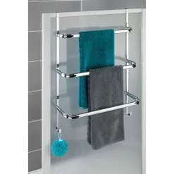 Wenko Porte-serviettes De Porte Design Irpinia - L. 54 X H. 77 Cm - Argent -Meuble Soldes B2CD 2078