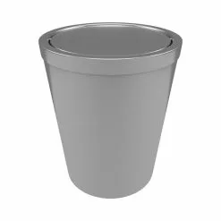 Aurlane Poubelle à Couvercle Oscillant Capacité 5L - WHEELTOP CHROME -Meuble Soldes B2CD 2102