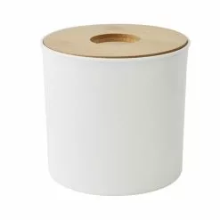 GUY LEVASSEUR Poubelle Ă Coton En Plastique Et Bambou 1.5L