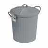 Wenko Poubelle De Salle De Bain Design Rétro Gara - 6 L - Gris