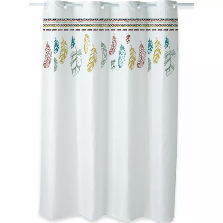 GUY LEVASSEUR Rideau De Douche Imprimé 180x200cm Folk Colors 1 GUY LEVASSEUR Rideau De Douche Imprimé 180x200cm Folk Colors