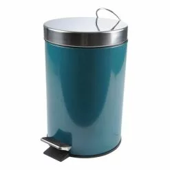 Paris Prix Poubelle à Pédale Vitamine II 3L Bleu Canard