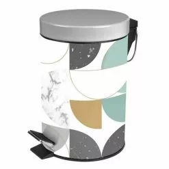 Meuble Soldes 7 Paris Prix Poubelle à Pédale Geomarbre 3L Bleu