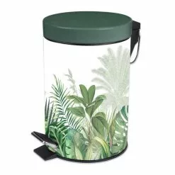 Paris Prix Poubelle à Pédale Imprimée Vagabonde 3L Kaki