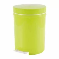 Paris Prix Poubelle De Salle De Bain Pédale 6L Vert Bambou