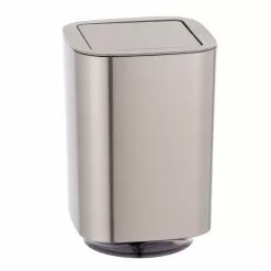 Wenko Poubelle Ă Couvercle Oscillant Design Auron - 5,5 L - Chrome