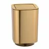Wenko Poubelle à Couvercle Oscillant Design Auron - 5,5 L - Doré