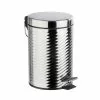 Wenko Poubelle à Pédale Design Acier Spiro - 3 L - Argent