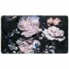 Wenko Tapis De Baignoire Antidérapant Fleurs Peony - L. 70 X L. 40 Cm - Noir