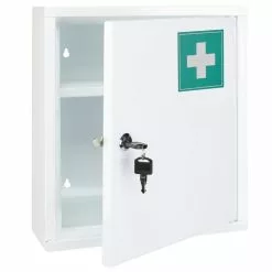 Meuble Soldes 33 HI HI Armoire A Pharmacie 31,5x10x36 Cm Acier