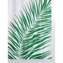 ALLIBERT Rideau De Douche Tropical Walden - 180 X 200 Cm - Blanc