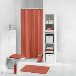 Paris Prix Rideau De Douche Quartz 180x200cm Terracotta
