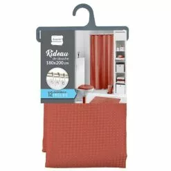 Paris Prix Rideau De Douche Quartz 180x200cm Terracotta 7 Paris Prix Rideau De Douche Quartz 180x200cm Terracotta -Meuble Soldes B2CD 345