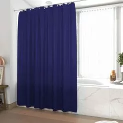 Galedo Rideau De Douche Et Baignoire - 180x200 - Polyester - BLEU MARINE