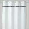 GUY LEVASSEUR Rideau De Douche Uni Blanc Pompons 180x200cm Pompons