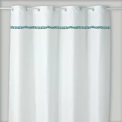 GUY LEVASSEUR Rideau De Douche Uni Blanc Pompons 180x200cm Pompons 10 GUY LEVASSEUR Rideau De Douche Uni Blanc Pompons 180x200cm Pompons -Meuble Soldes B2CD 408