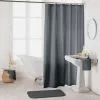 Paris Prix Rideau De Douche Uni Essencia 180x200cm Anthracite