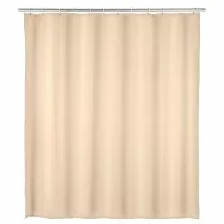 Wenko Rideau De Douche Uni - PEVA - 180 X 200 Cm - Taupe