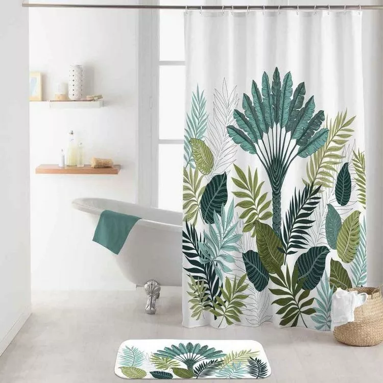 Paris Prix Rideau De Douche Panazio 180x200cm Vert 1 Paris Prix Rideau De Douche Panazio 180x200cm Vert