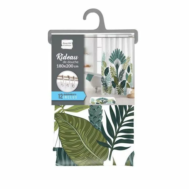 Paris Prix Rideau De Douche Panazio 180x200cm Vert 2 Paris Prix Rideau De Douche Panazio 180x200cm Vert â Image 2