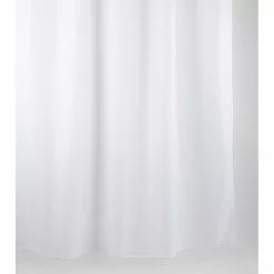 ALLIBERT Rideau De Douche Uni Albin - 200 X 240 Cm - Blanc