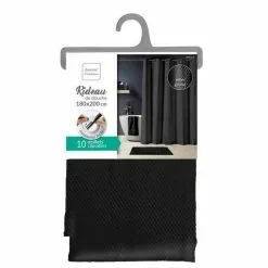Paris Prix Rideau De Douche Dotty 180x200cm Noir -Meuble Soldes B2CD 565