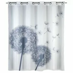 Wenko Rideau De Douche Anti-moisissure Astera - Polyester - 180 X 200 Cm - Gris