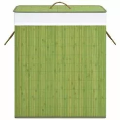 VIDAXL Panier A Linge Bambou Vert 83 L 10 VIDAXL Panier A Linge Bambou Vert 83 L -Meuble Soldes B2CD 650