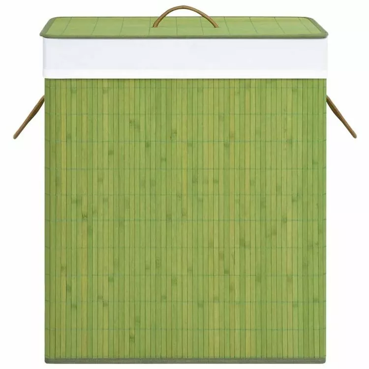 VIDAXL Panier A Linge Bambou Vert 83 L 5 VIDAXL Panier A Linge Bambou Vert 83 L â Image 5