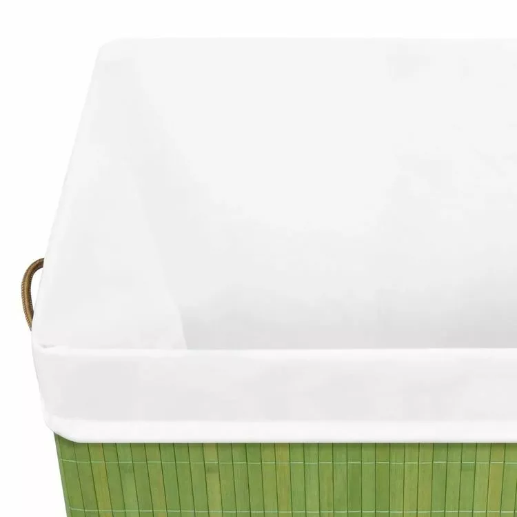 VIDAXL Panier A Linge Bambou Vert 83 L 6 VIDAXL Panier A Linge Bambou Vert 83 L â Image 6