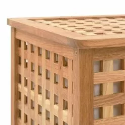 VIDAXL Coffre De Blanchisserie 77,5x37,5x46,5 Cm Bois Massif De Noyer 11 VIDAXL Coffre De Blanchisserie 77,5x37,5x46,5 Cm Bois Massif De Noyer -Meuble Soldes B2CD 718
