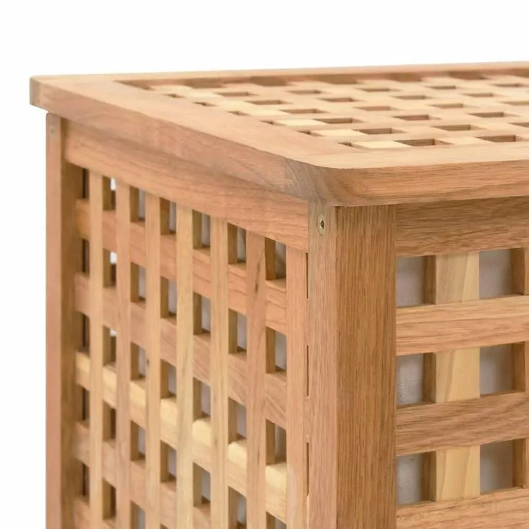 VIDAXL Coffre De Blanchisserie 77,5x37,5x46,5 Cm Bois Massif De Noyer 6 VIDAXL Coffre De Blanchisserie 77,5x37,5x46,5 Cm Bois Massif De Noyer â Image 6