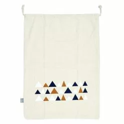 Paris Prix Sac à Linge En Tissu Triangles 50x70cm Beige
