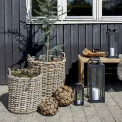 HOUSE NORDIC Indo - Lot De 2 Paniers En Rotin -Meuble Soldes B2CD 731