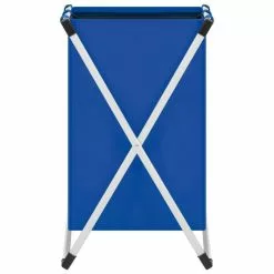 VIDAXL Trieuse A Linge A 2 Sections Bleu -Meuble Soldes B2CD 750