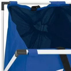VIDAXL Trieuse A Linge A 2 Sections Bleu -Meuble Soldes B2CD 753