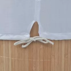 VIDAXL Panier A Linge Ovale Bambou Naturel -Meuble Soldes B2CD 761