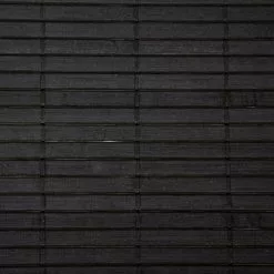 DIVERS Panier à Linge Design Bamboo - L. 40 X H. 50 Cm - Noir -Meuble Soldes B2CD 770