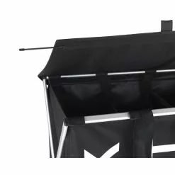 Wenko Panier à Linge Trio Top - 118 L. - 3 Compartiments - Noir -Meuble Soldes B2CD 869