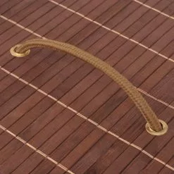 VIDAXL Panier A Linge Ovale Bambou Marron -Meuble Soldes B2CD 899