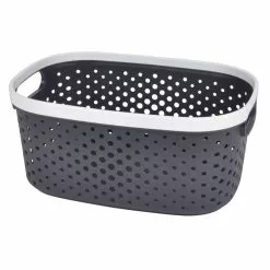 Paris Prix Panière à Linge Ajourée 3,5L Anthracite