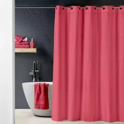 Paris Prix Rideau De Douche Dotty 180x200cm Framboise